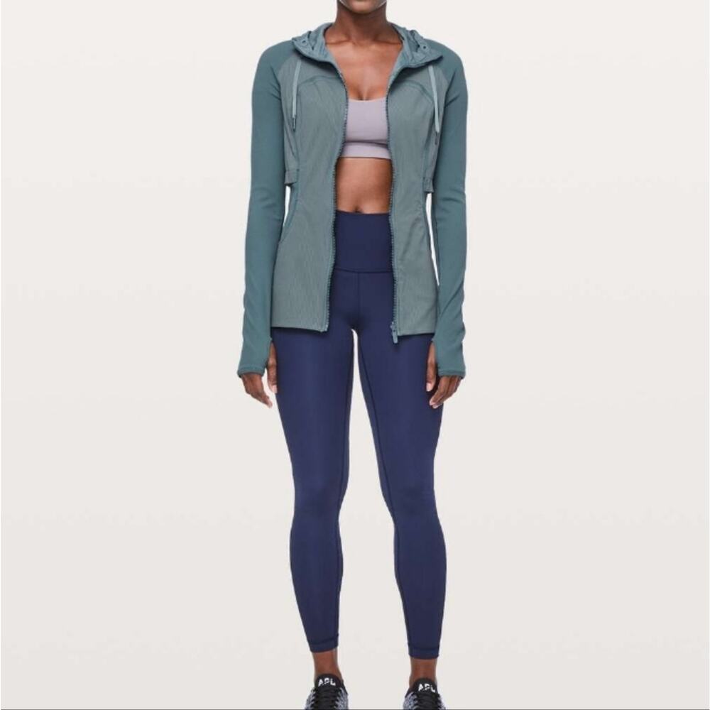 Lululemon Petrol Blue Rib Sleeve Dance Studio Jacket 4 - Picture 16 of 16